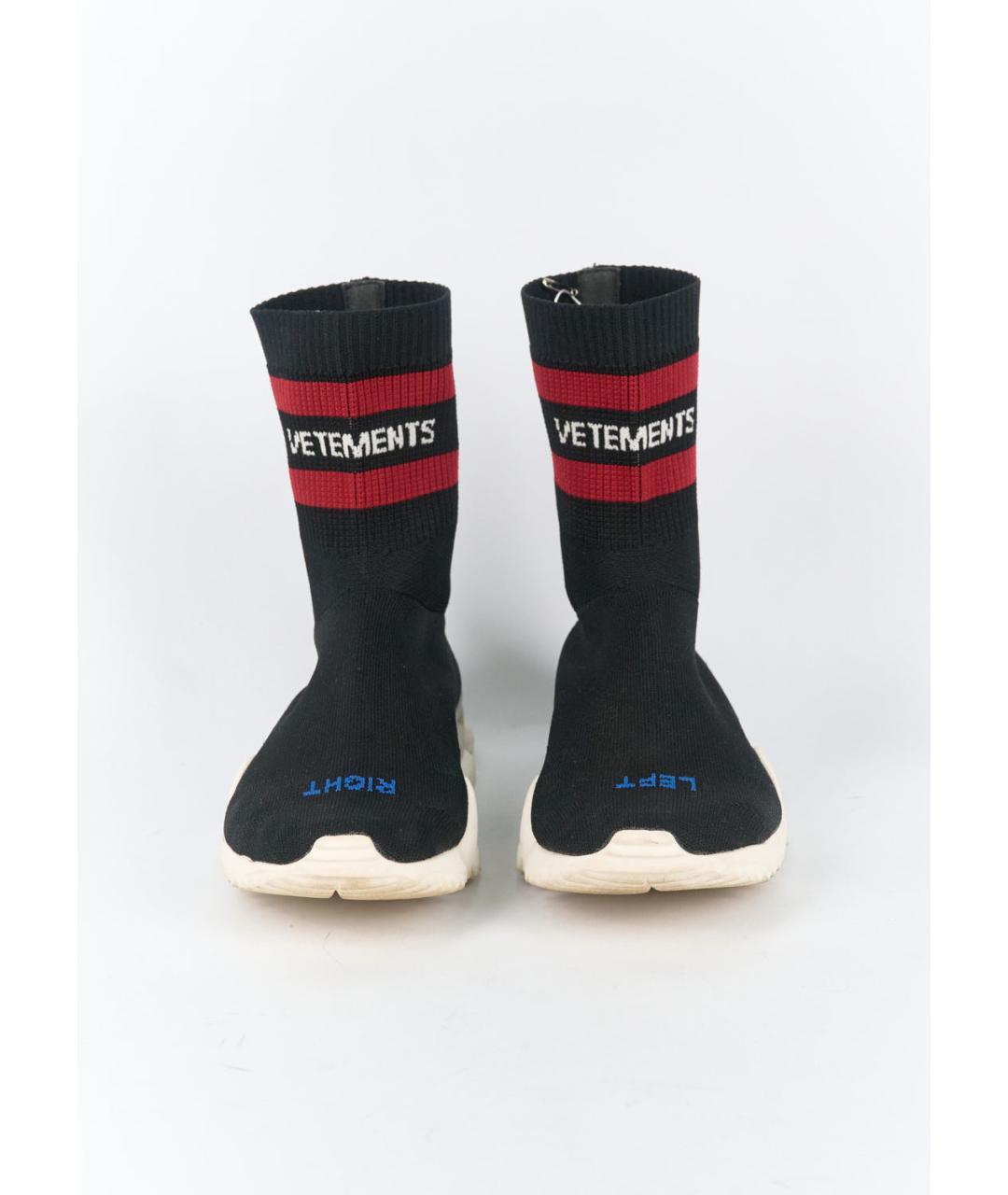 VETEMENTS Черные текстильные кроссовки, фото 2