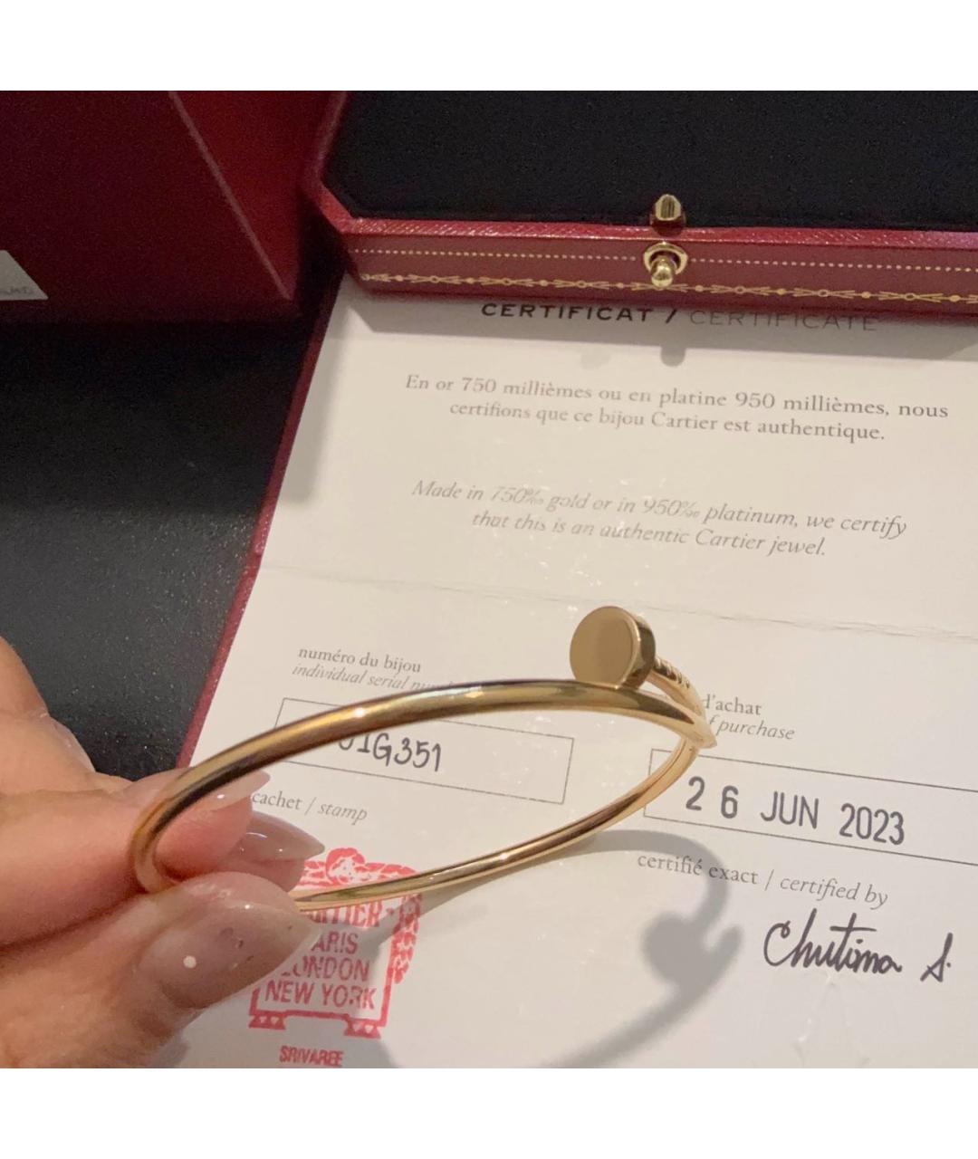 CARTIER Золотой браслет из розового золота, фото 5