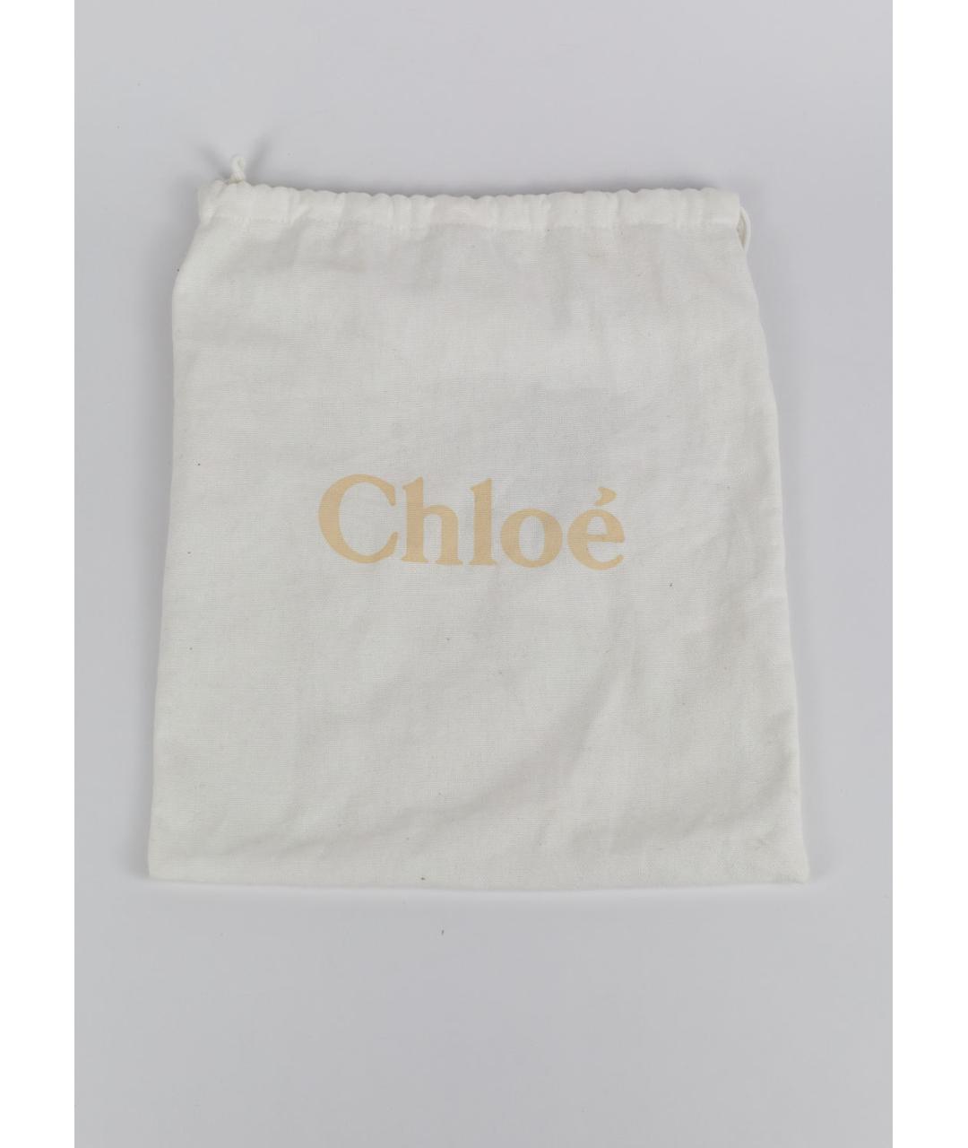 CHLOE Бежевые текстильные лоферы, фото 6