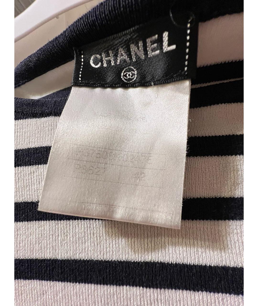 CHANEL Хлопко-эластановый джемпер / свитер, фото 3