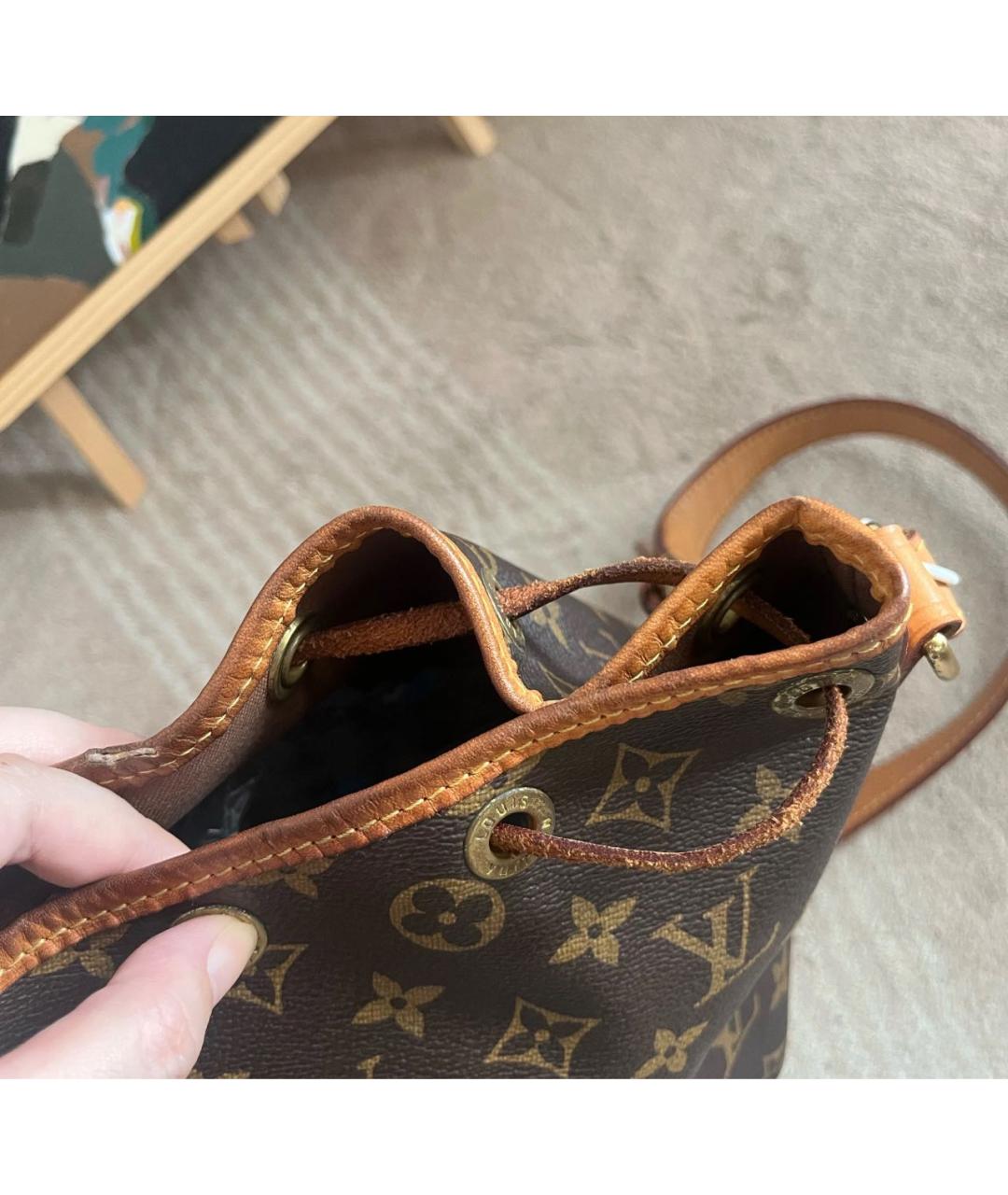 LOUIS VUITTON Коричневая сумка тоут, фото 8