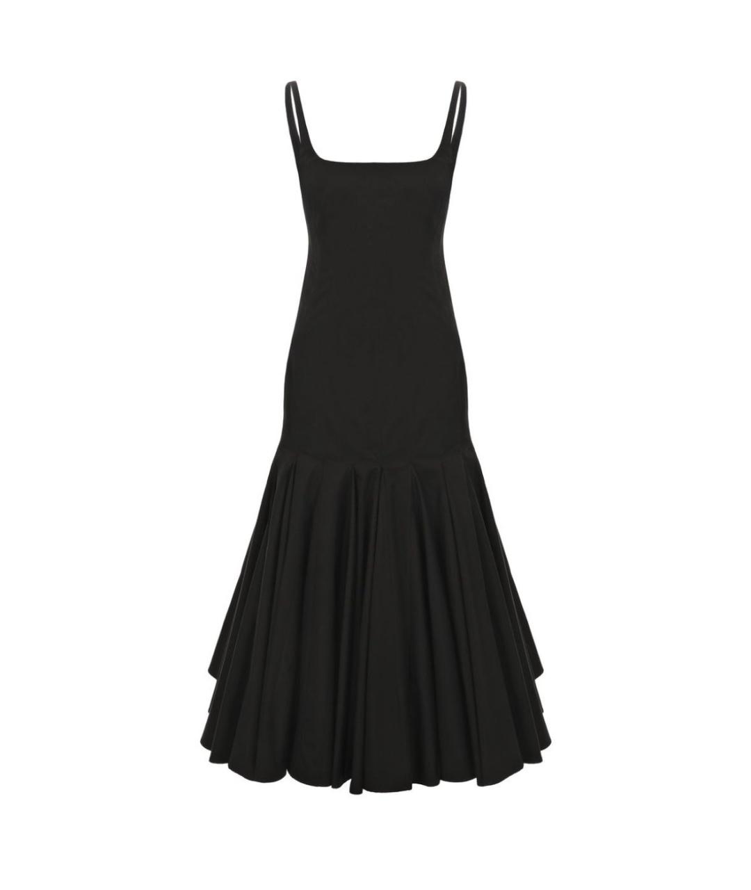 JACQUEMUS Черное хлопковое повседневное платье, фото 1