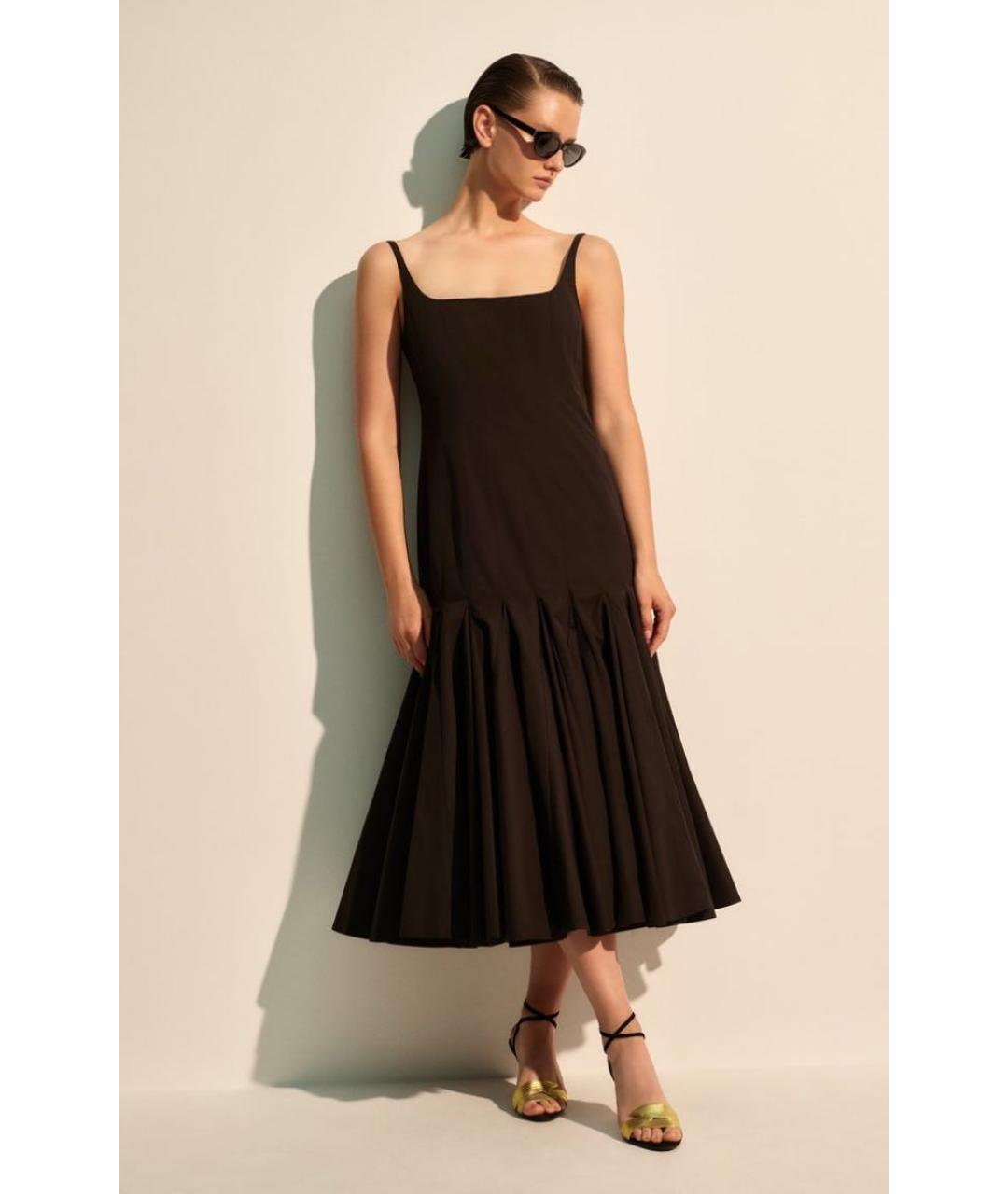 JACQUEMUS Черное хлопковое повседневное платье, фото 8