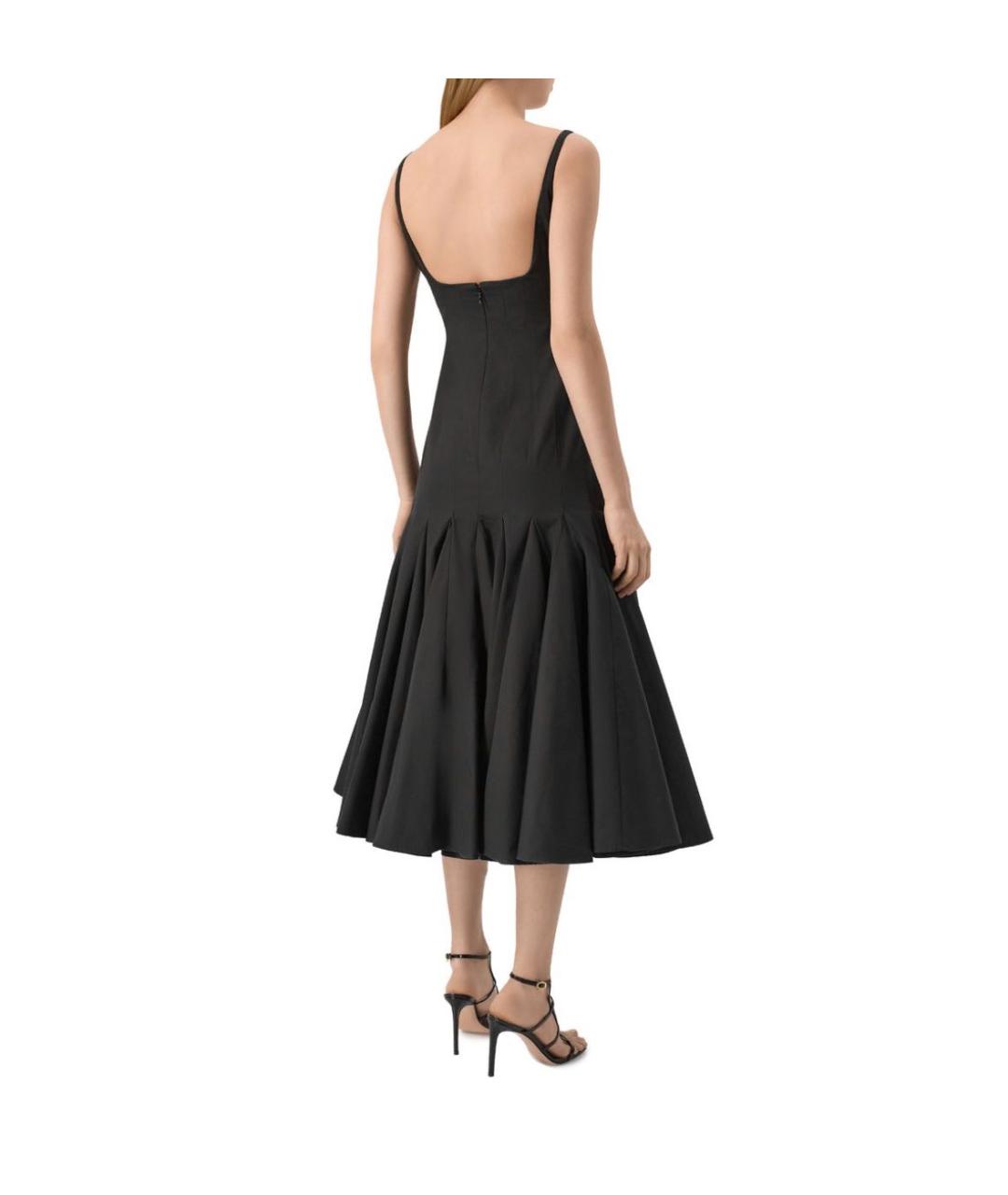 JACQUEMUS Черное хлопковое повседневное платье, фото 5