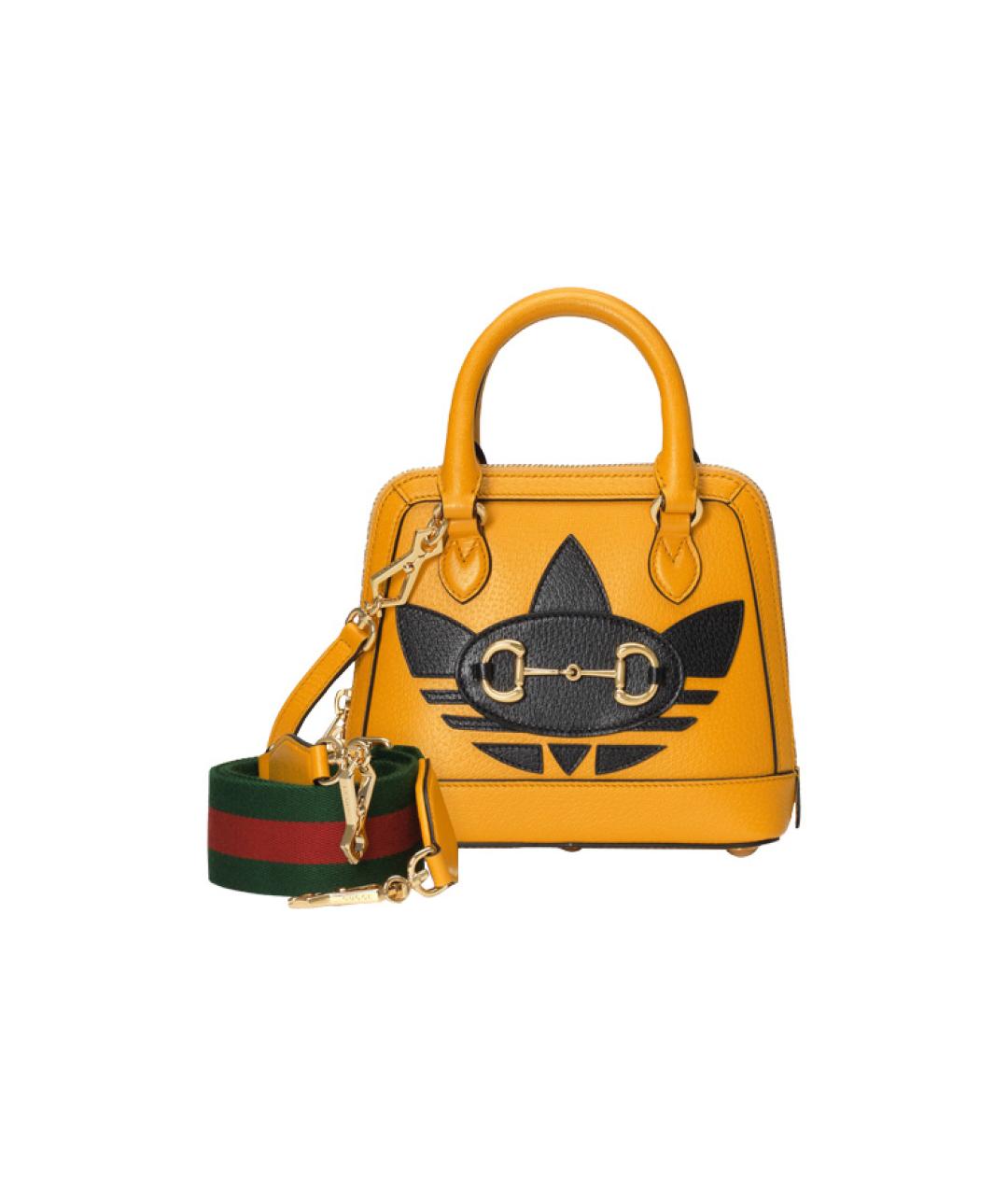 GUCCI Оранжевая сумка с короткими ручками, фото 3