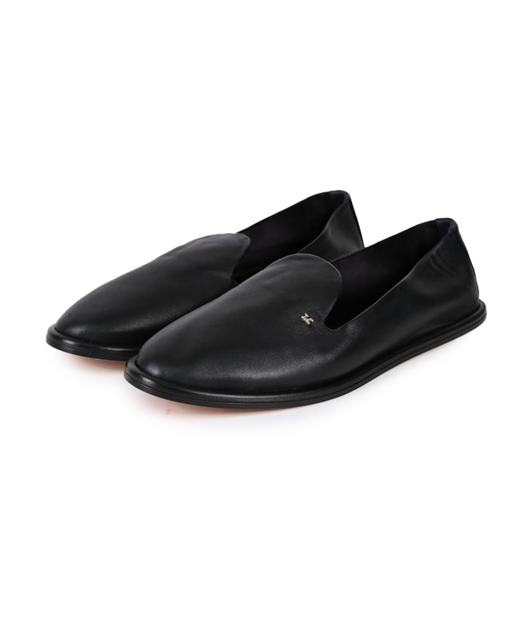MAX MARA Черные кожаные лоферы, фото 5