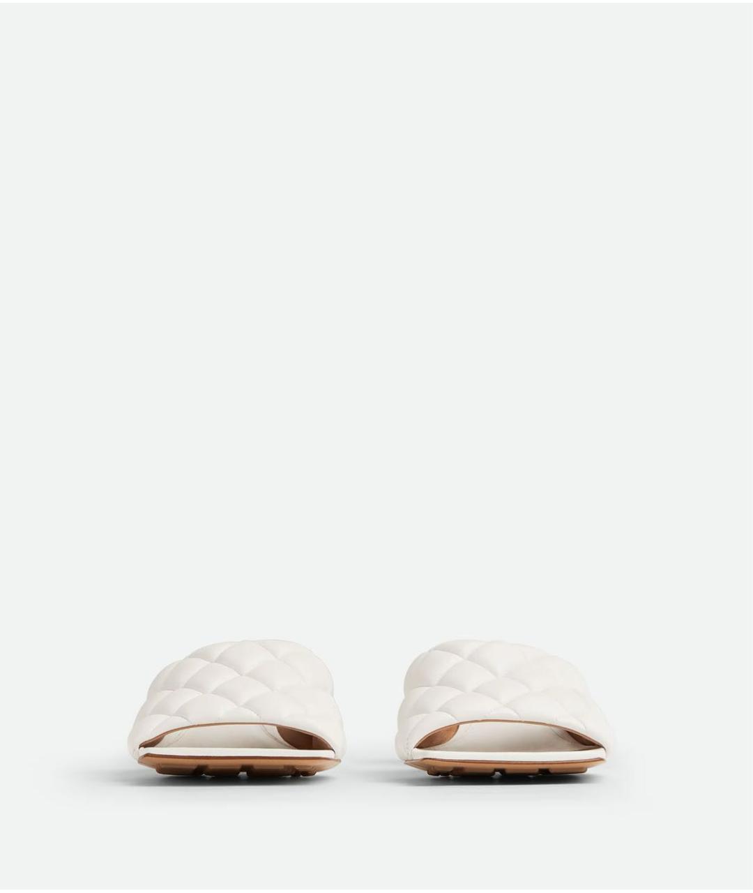BOTTEGA VENETA Белые кожаные мюли, фото 2
