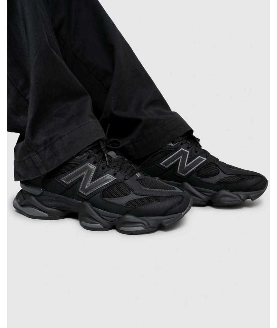 NEW BALANCE Черные замшевые низкие кроссовки / кеды, фото 7