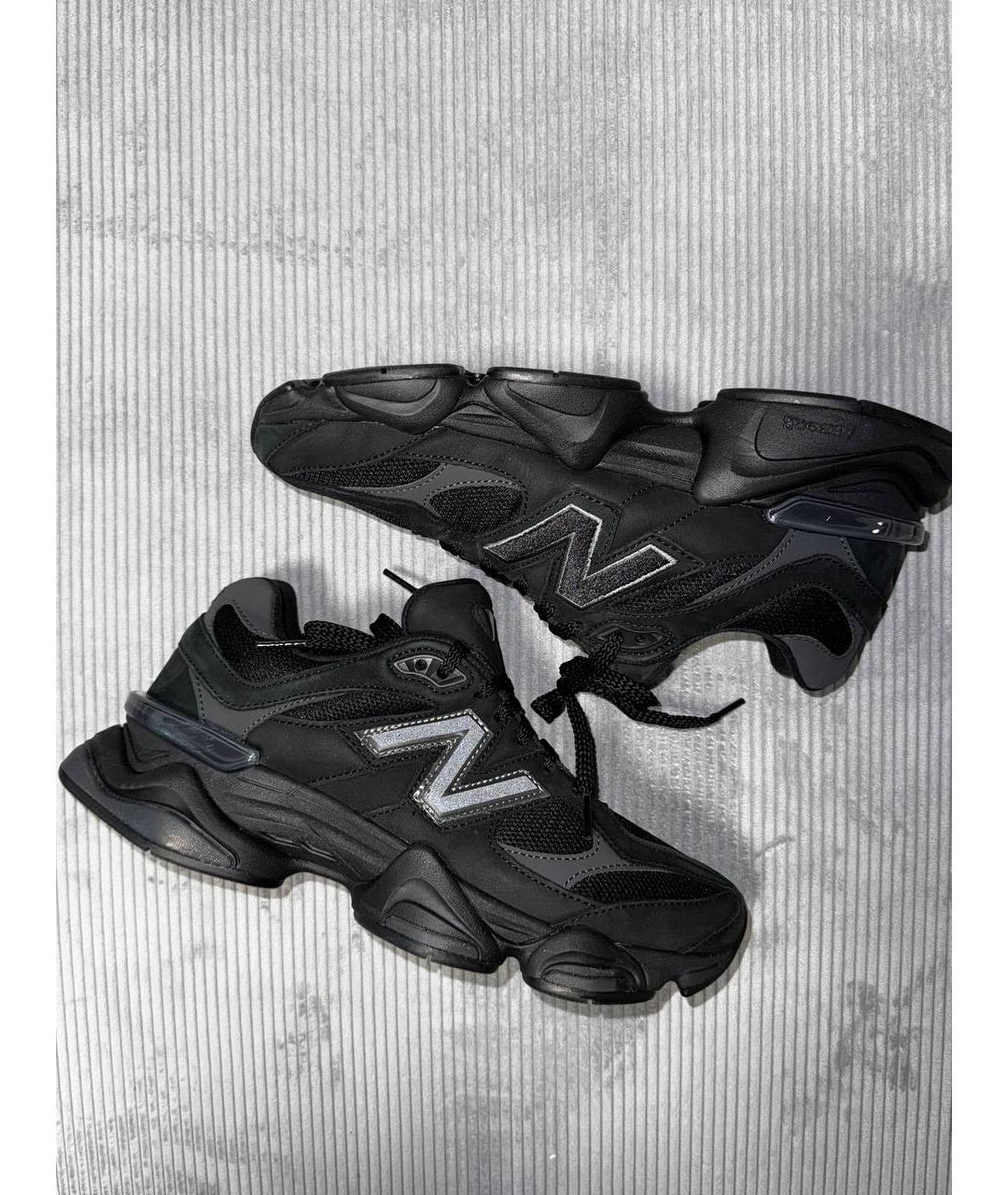 NEW BALANCE Черные замшевые низкие кроссовки / кеды, фото 6