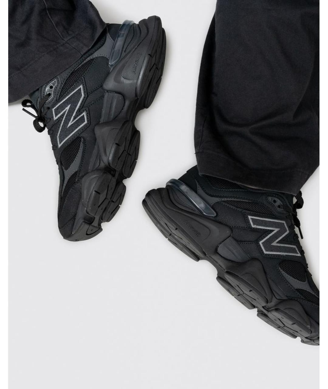 NEW BALANCE Черные замшевые низкие кроссовки / кеды, фото 8