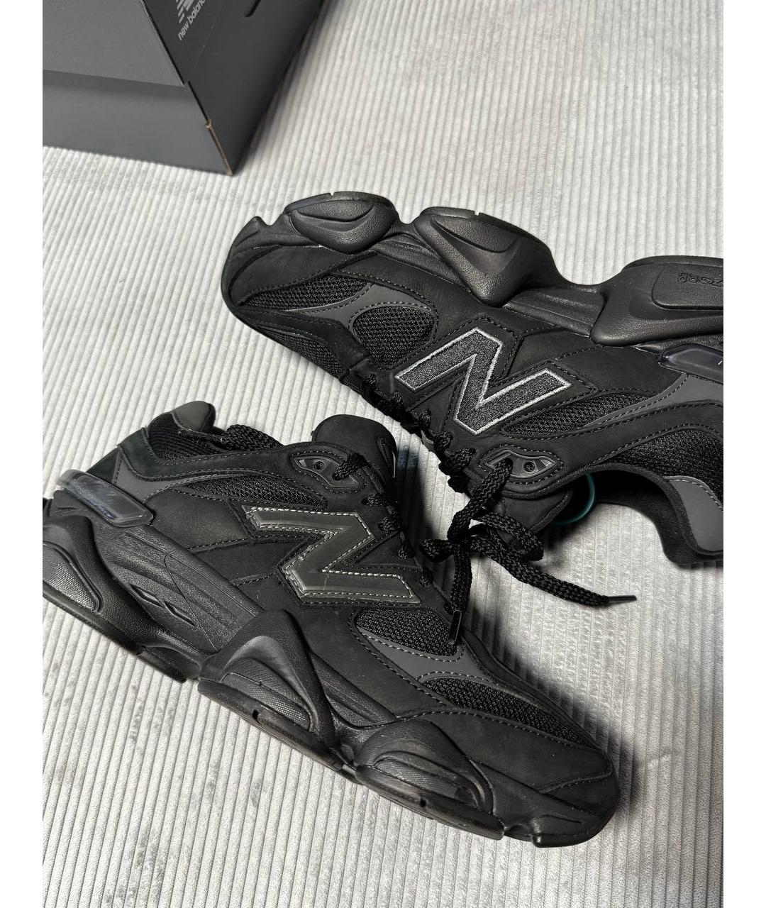 NEW BALANCE Черные замшевые низкие кроссовки / кеды, фото 4