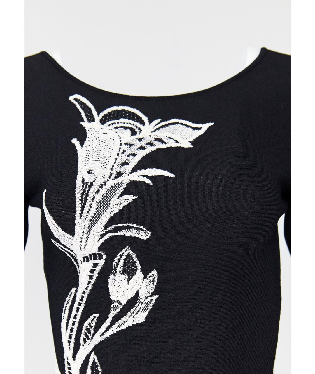 ALEXANDER MCQUEEN Черное вискозное вечернее платье, фото 4