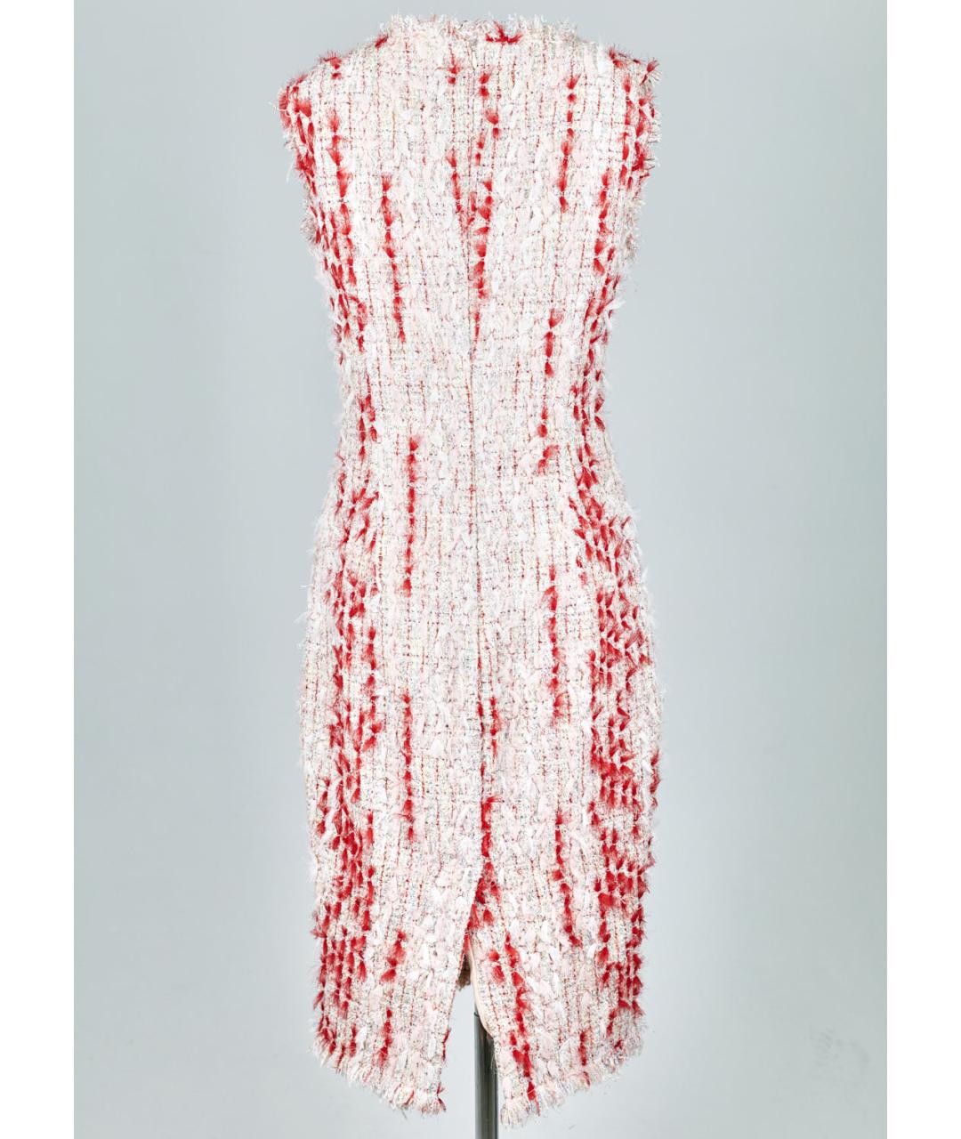 ALEXANDER MCQUEEN Мульти хлопковое коктейльное платье, фото 2