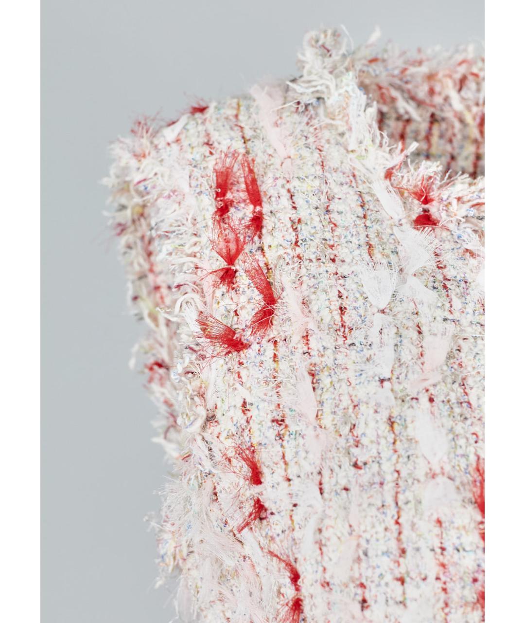 ALEXANDER MCQUEEN Мульти хлопковое коктейльное платье, фото 5