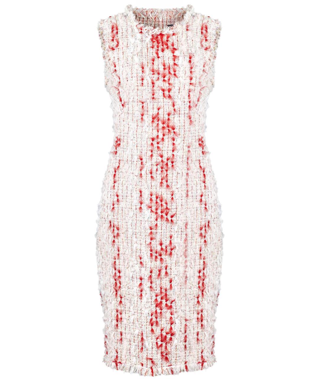 ALEXANDER MCQUEEN Мульти хлопковое коктейльное платье, фото 1