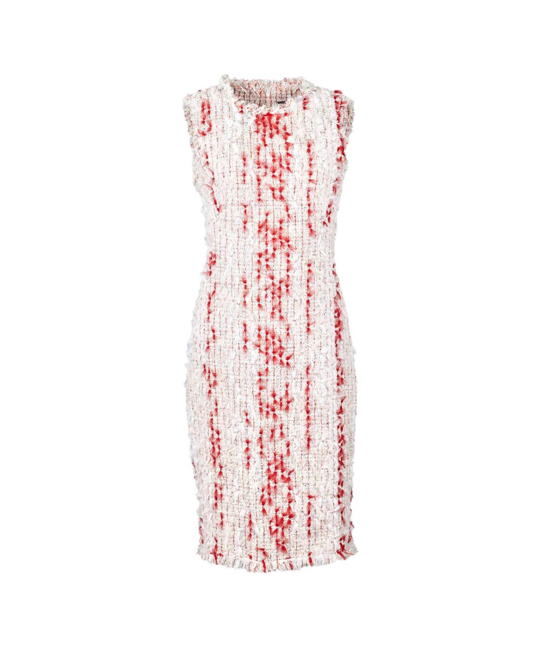 ALEXANDER MCQUEEN Мульти хлопковое коктейльное платье, фото 6
