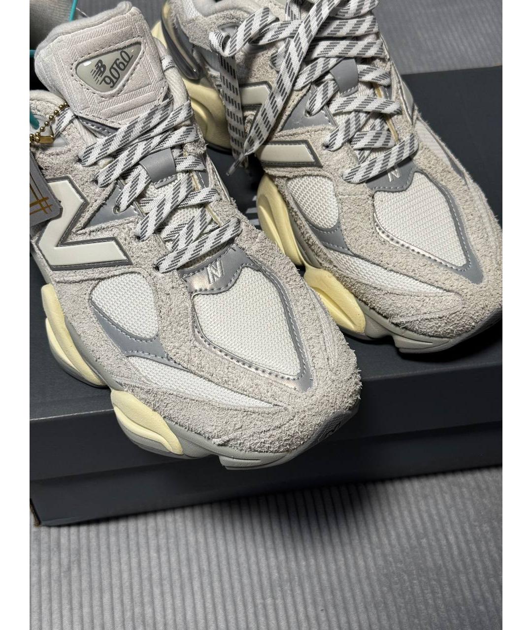 NEW BALANCE Серые замшевые кроссовки, фото 4