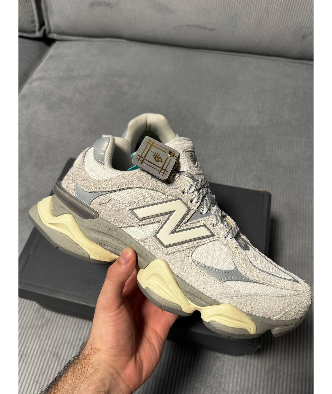 NEW BALANCE Серые замшевые кроссовки, фото 2