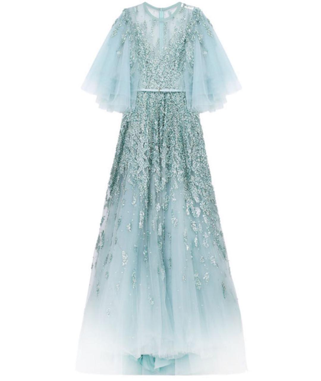 ELIE SAAB Бирюзовое вечернее платье, фото 1