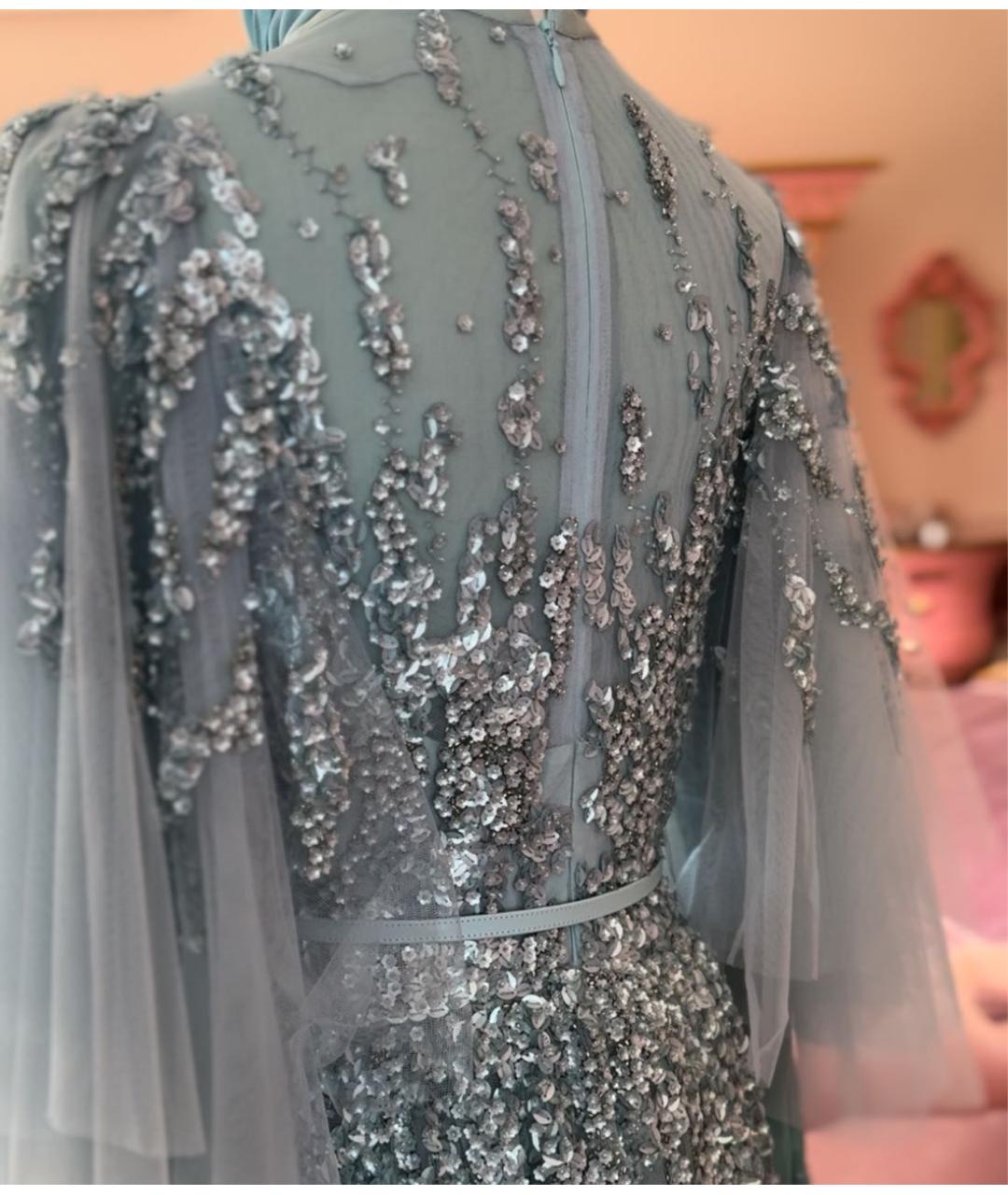 ELIE SAAB Бирюзовое вечернее платье, фото 4