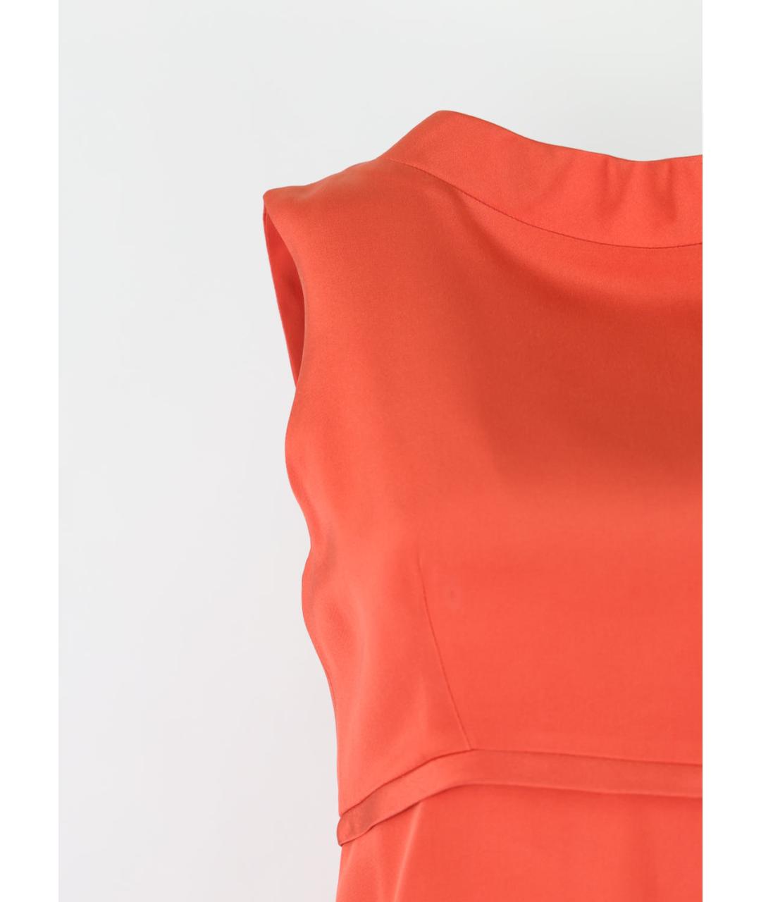 BALENCIAGA Красное шелковое повседневное платье, фото 5