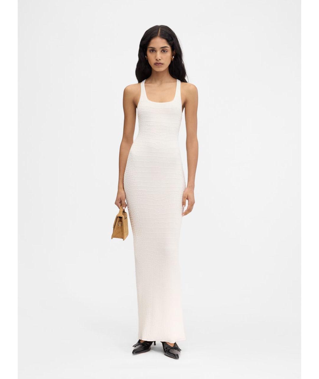 JACQUEMUS Белое вискозное повседневное платье, фото 2