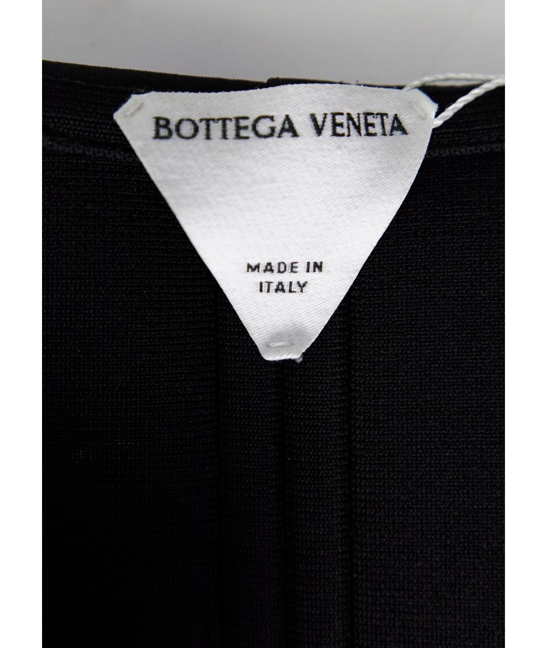 BOTTEGA VENETA Черное полиамидовое коктейльное платье, фото 3