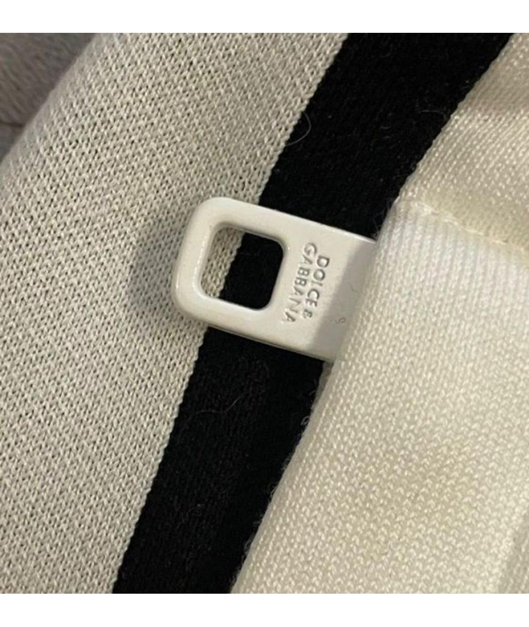 DOLCE&GABBANA Белые вискозные спортивные брюки и шорты, фото 3