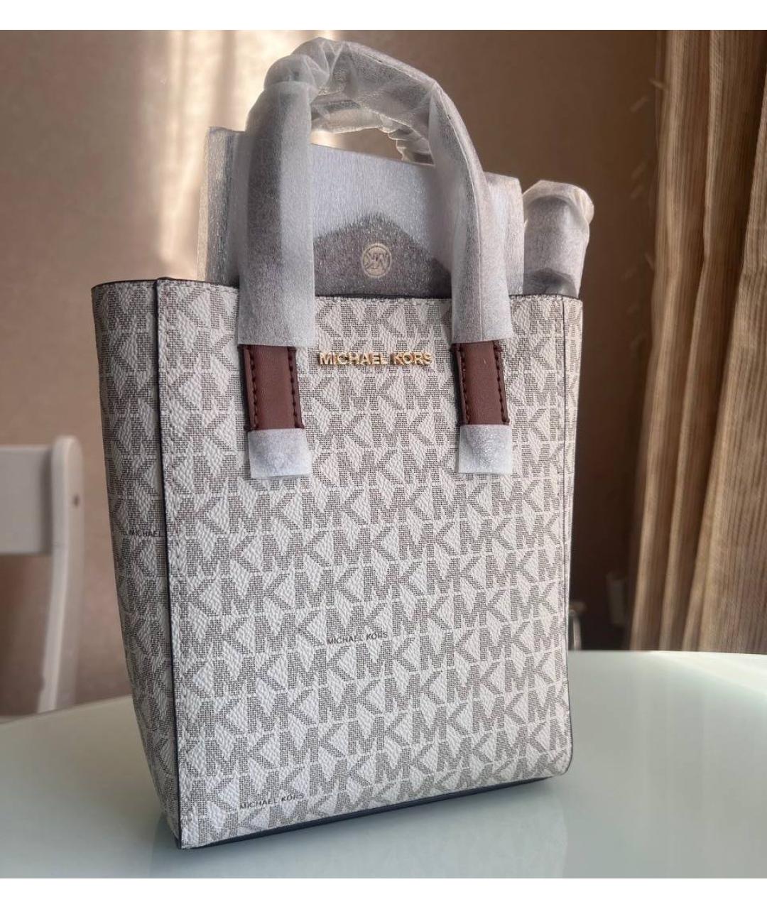 MICHAEL KORS Бежевая сумка тоут, фото 5