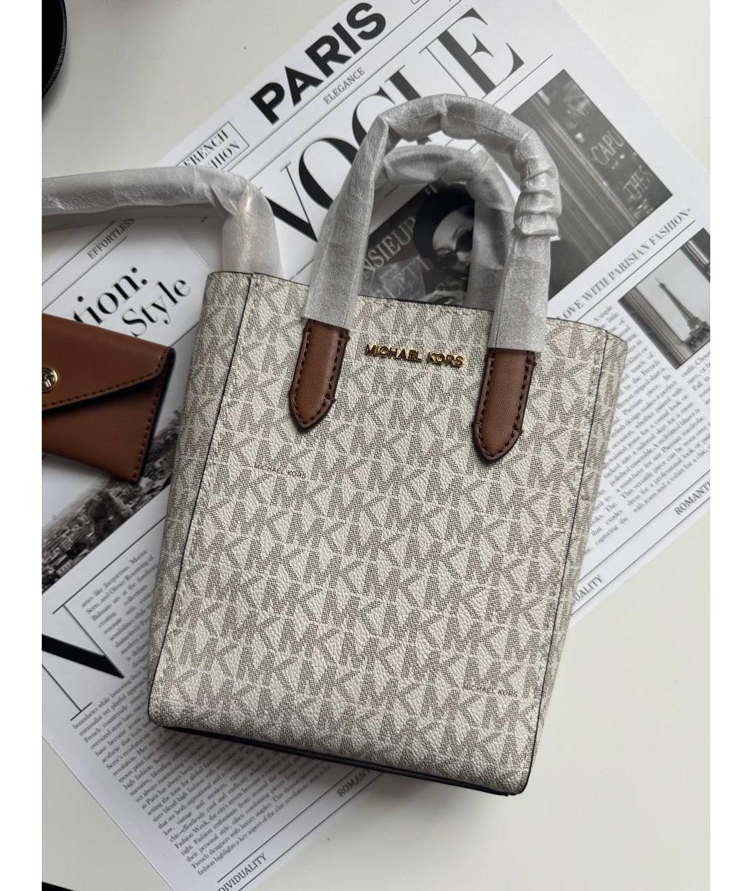 MICHAEL KORS Бежевая сумка тоут, фото 2