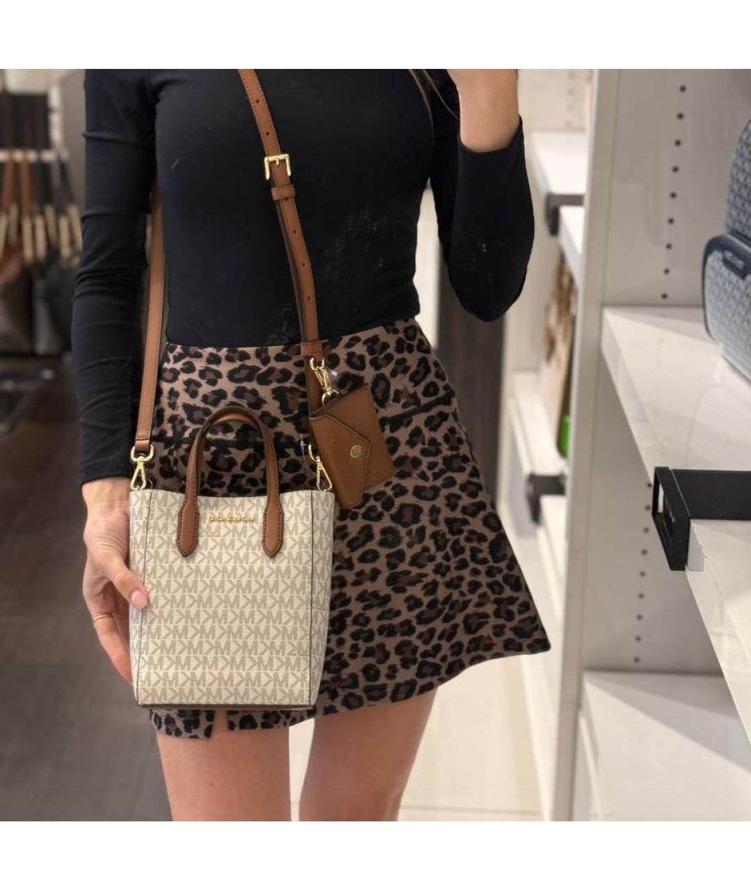 MICHAEL KORS Бежевая сумка тоут, фото 8
