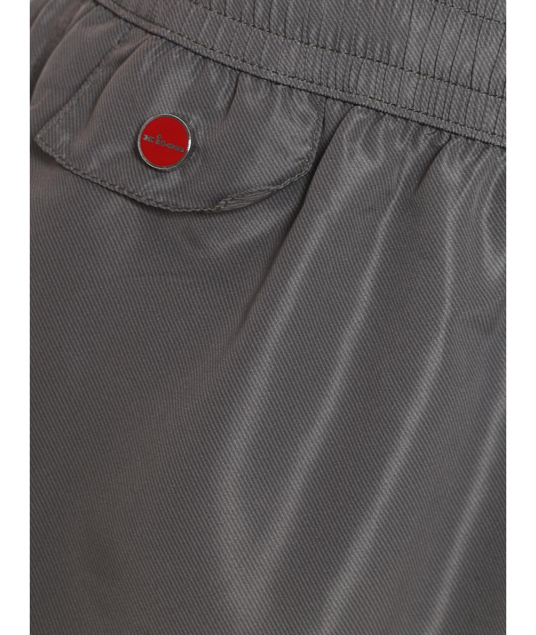 KITON Серые шорты, фото 3