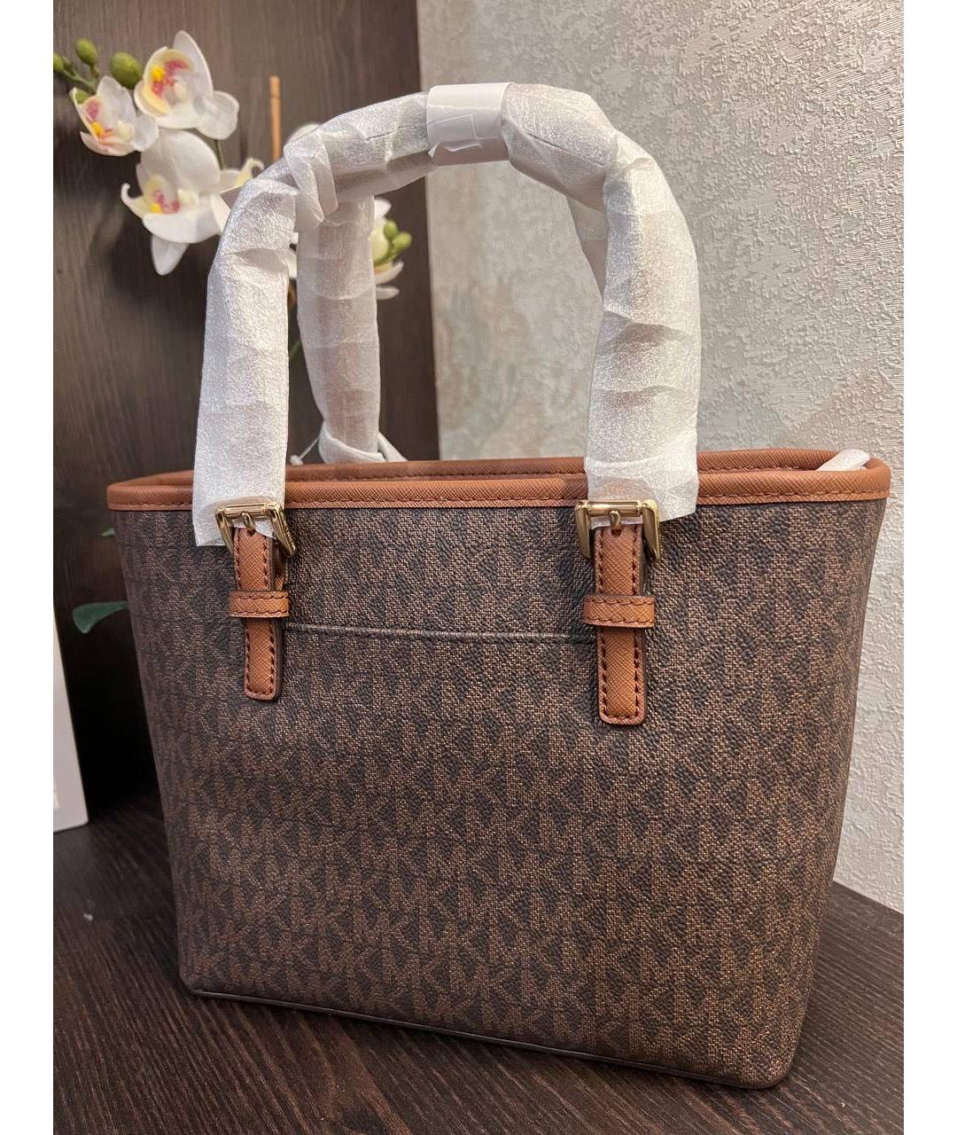 MICHAEL KORS Коричневая сумка тоут, фото 7