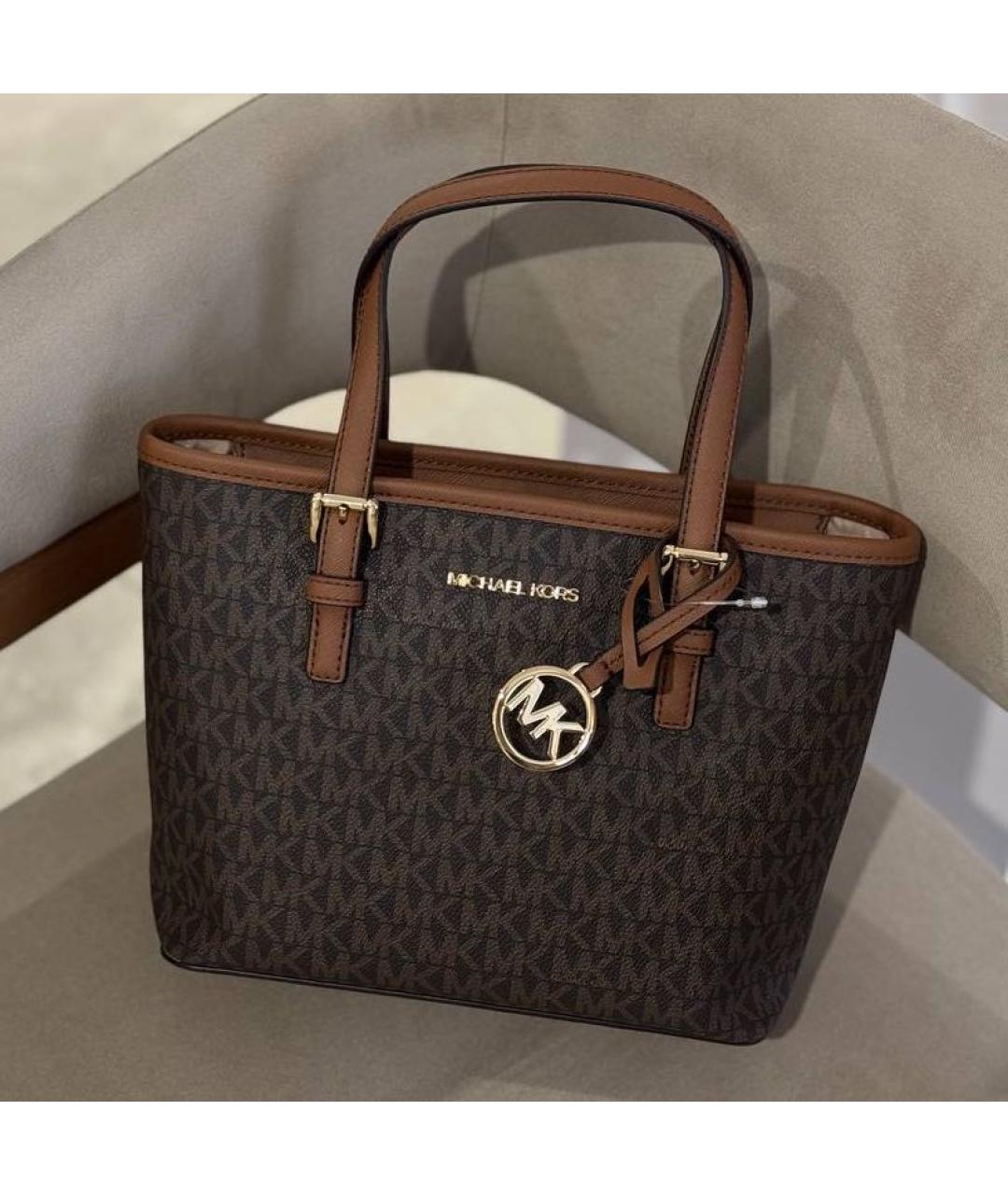 MICHAEL KORS Коричневая сумка тоут, фото 4