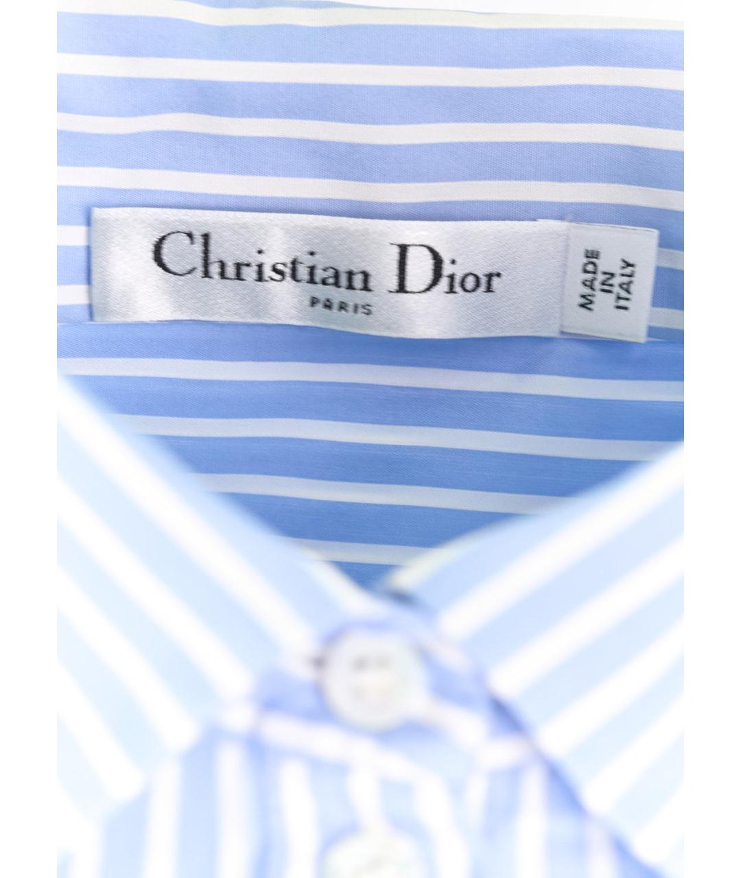 CHRISTIAN DIOR Мульти хлопковое повседневное платье, фото 3