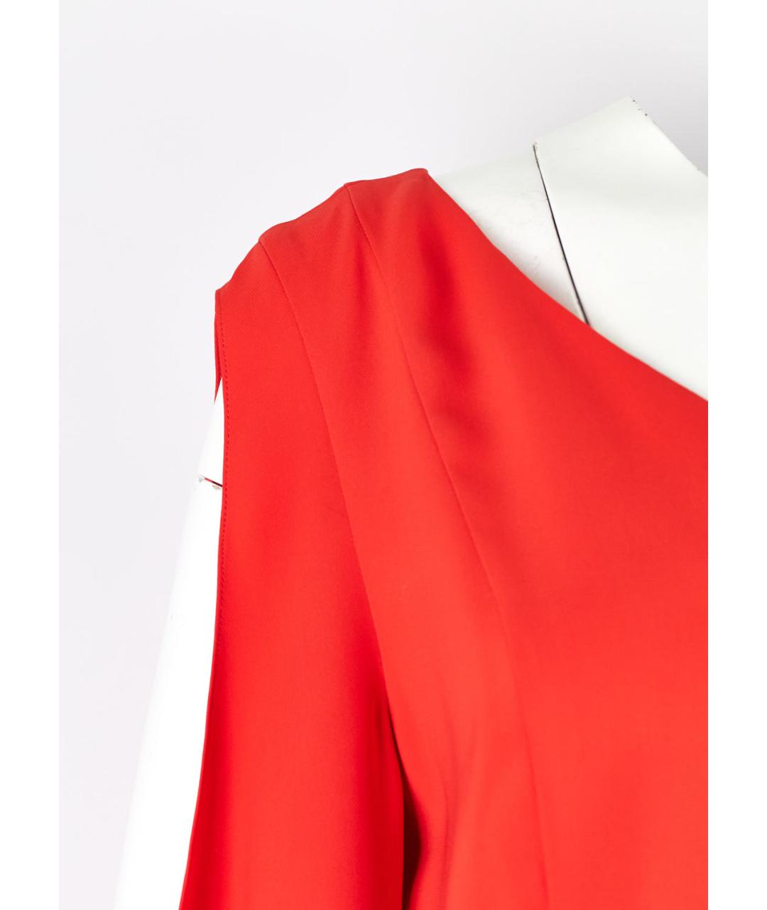 CHRISTIAN DIOR Красное шелковое коктейльное платье, фото 5