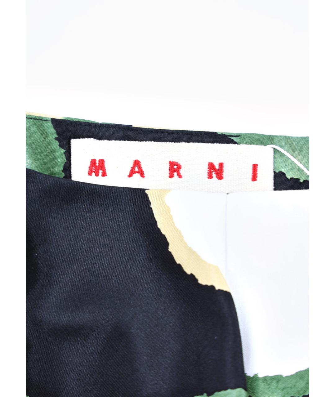 MARNI Мульти хлопковая юбка мини, фото 3