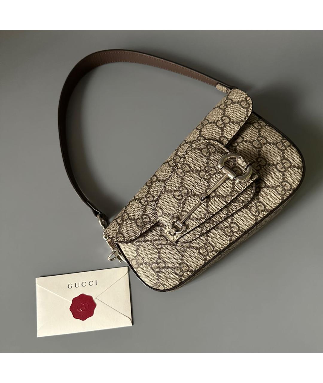 GUCCI Бежевая сумка через плечо, фото 3