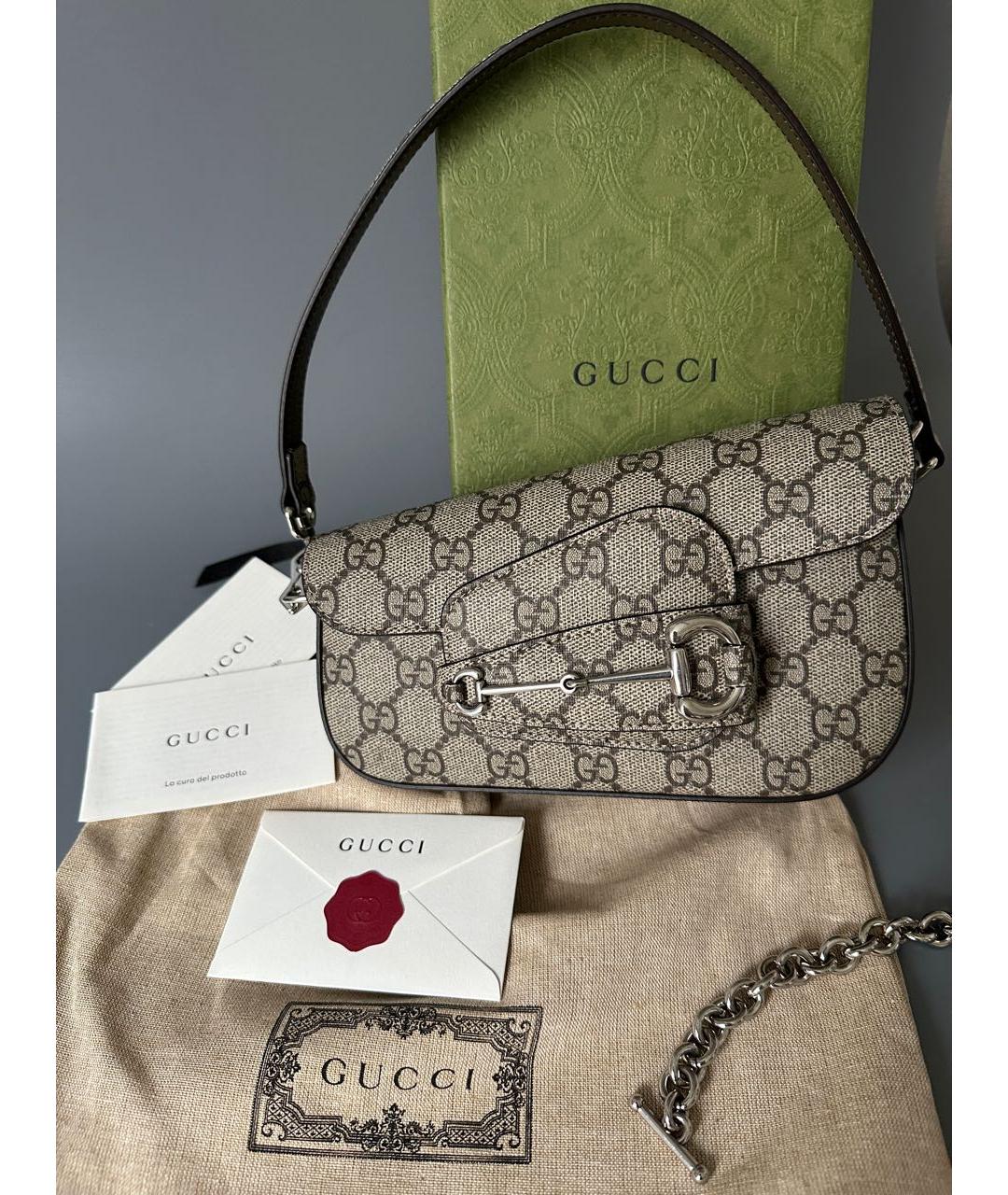 GUCCI Бежевая сумка через плечо, фото 5