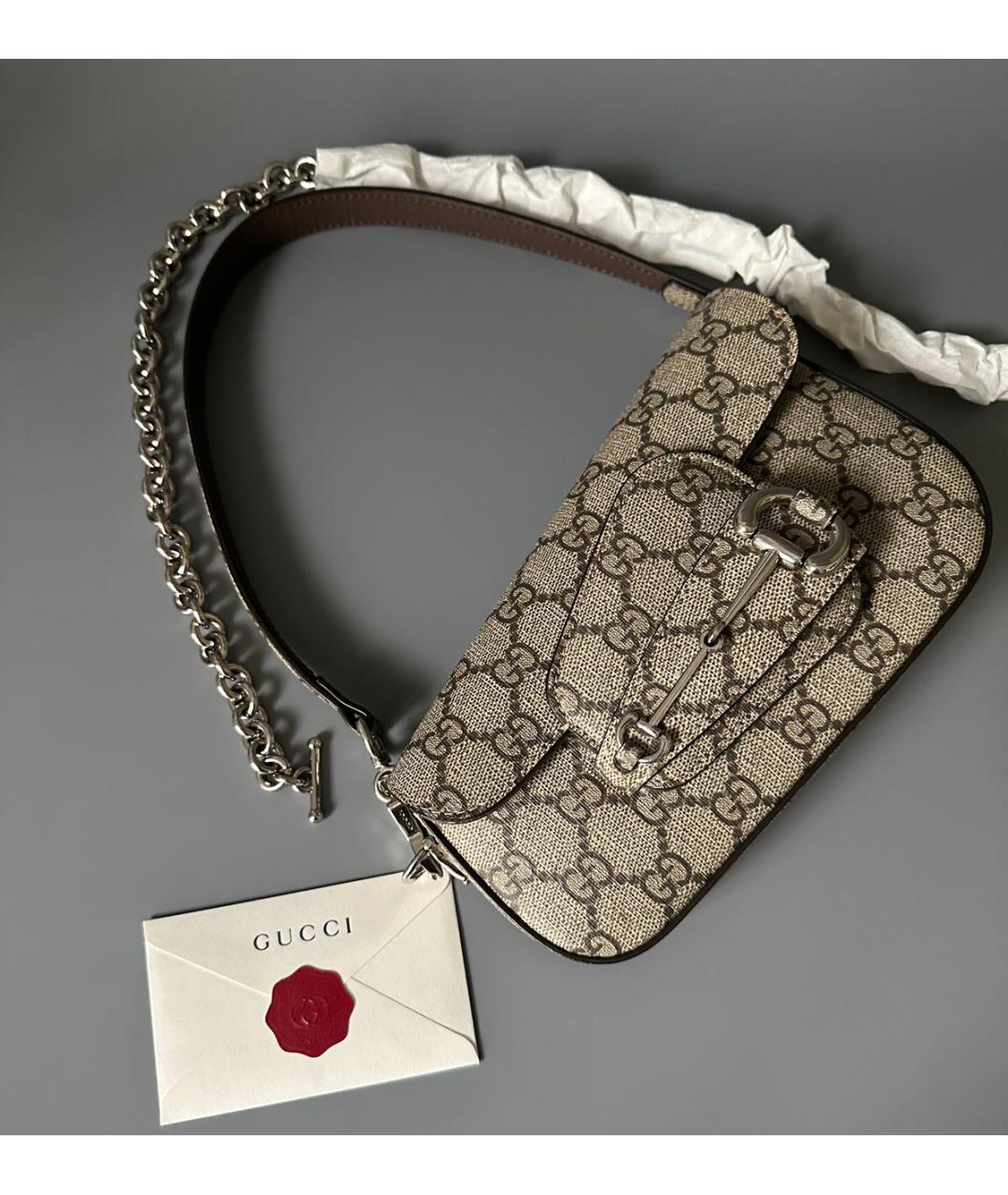 GUCCI Бежевая сумка через плечо, фото 2