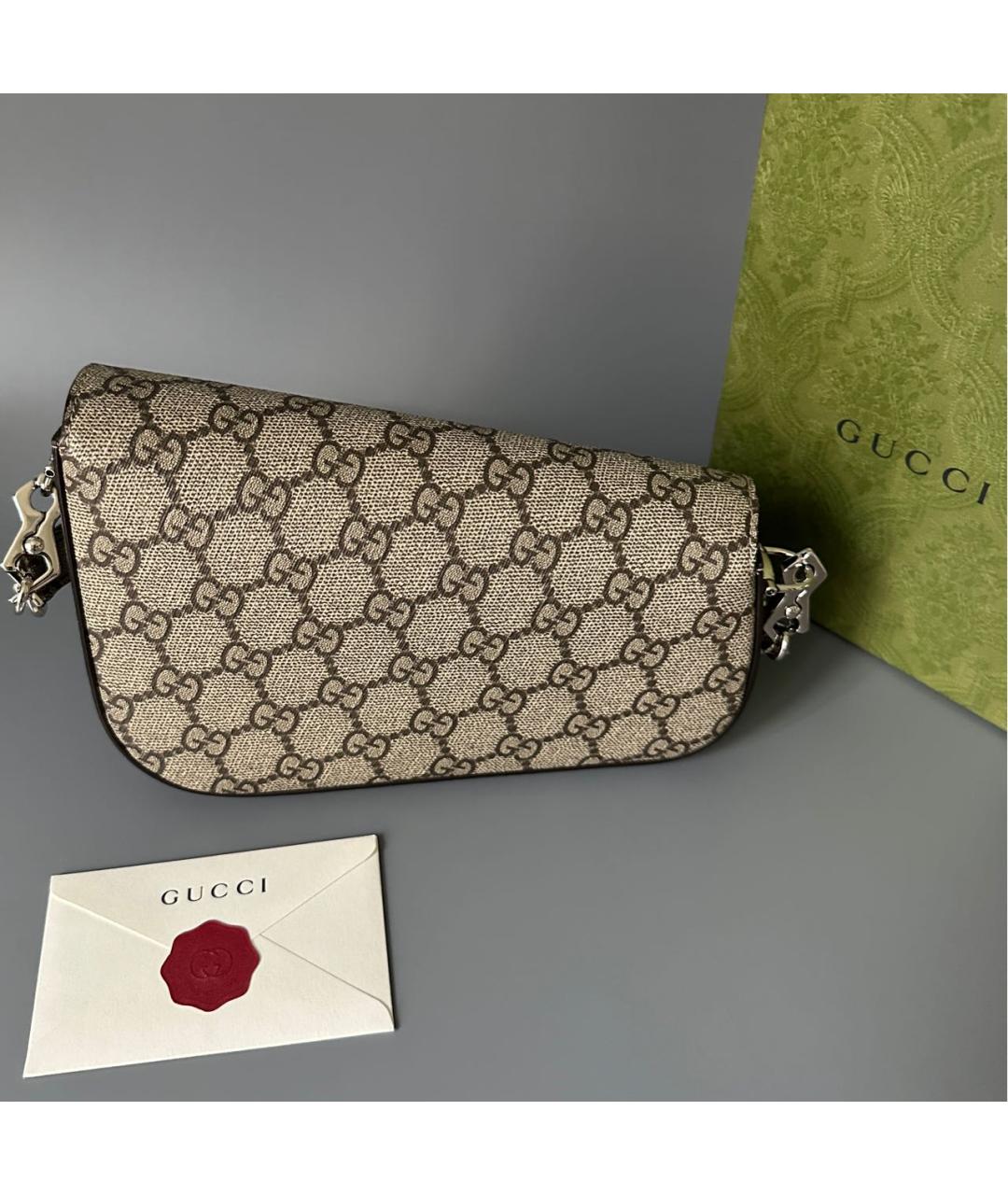 GUCCI Бежевая сумка через плечо, фото 4