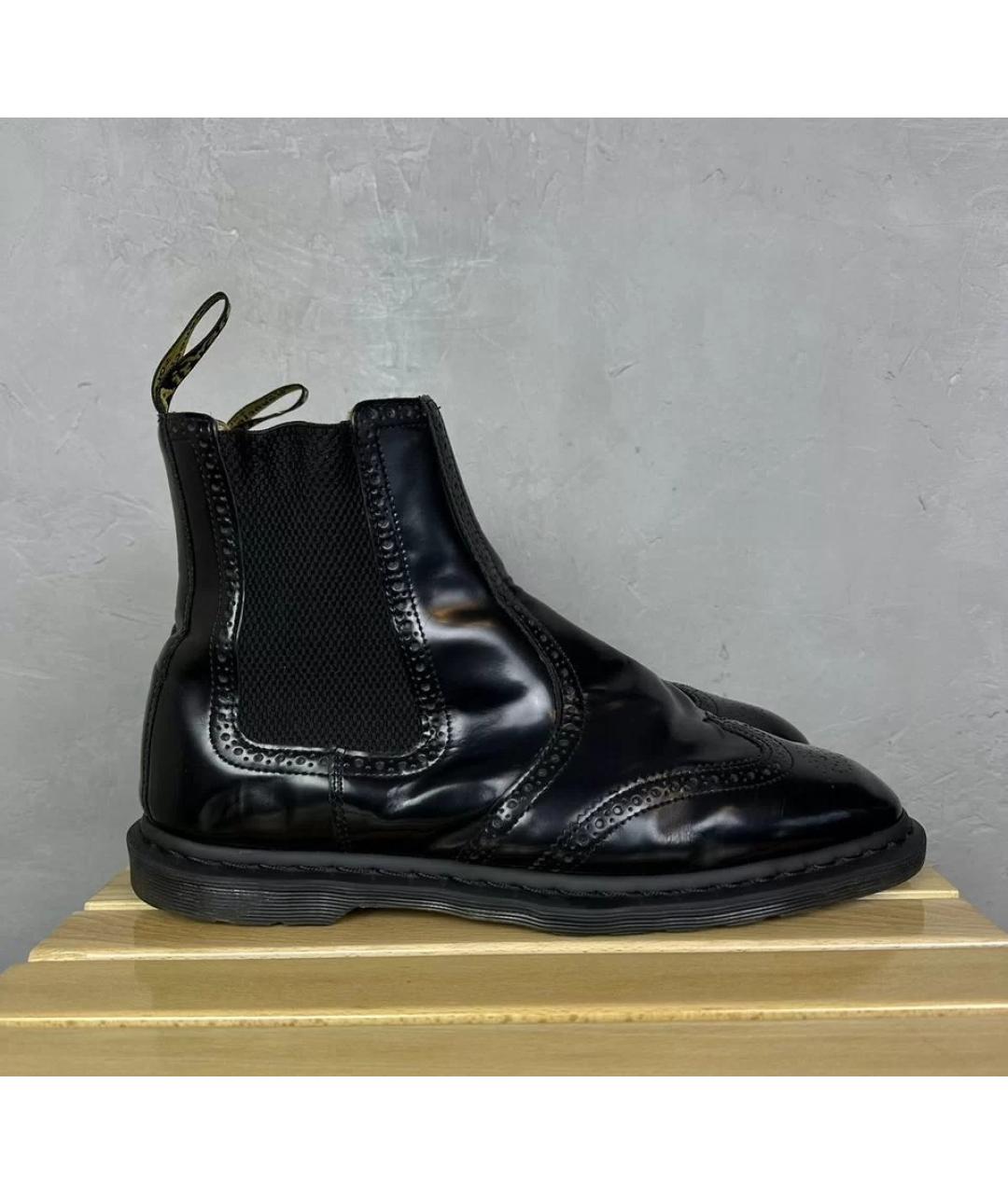 DR. MARTENS Черные высокие ботинки из лакированной кожи, фото 10