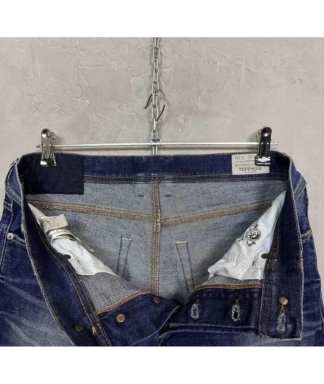 DIESEL Синие хлопко-эластановые джинсы скинни, фото 6