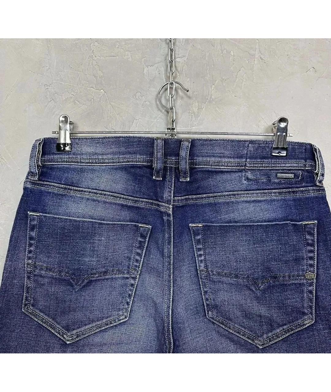 DIESEL Синие хлопко-эластановые джинсы скинни, фото 5
