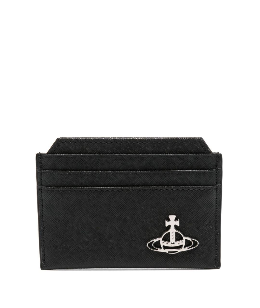 VIVIENNE WESTWOOD Черный кардхолдер из искусственной кожи, фото 1