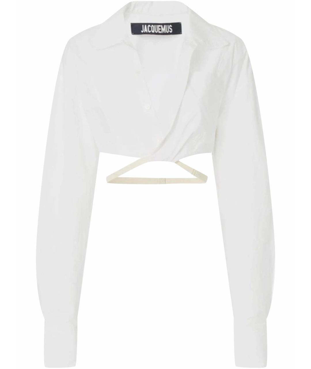 JACQUEMUS Белая хлопковая рубашка, фото 1