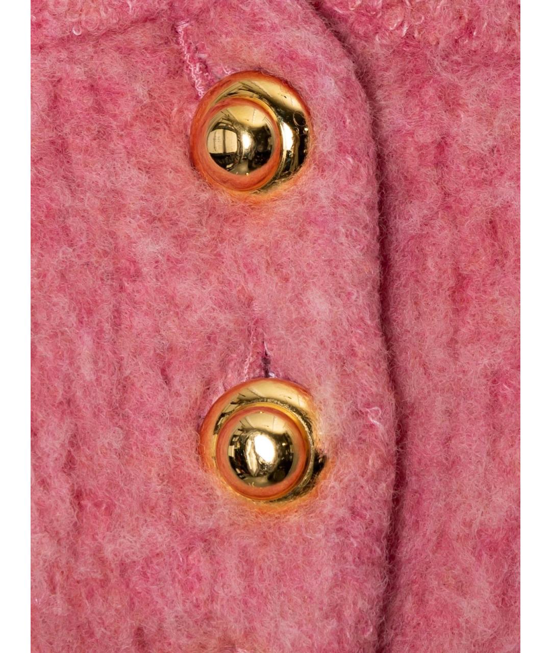 MIU MIU Розовая шерстяная майка, фото 4