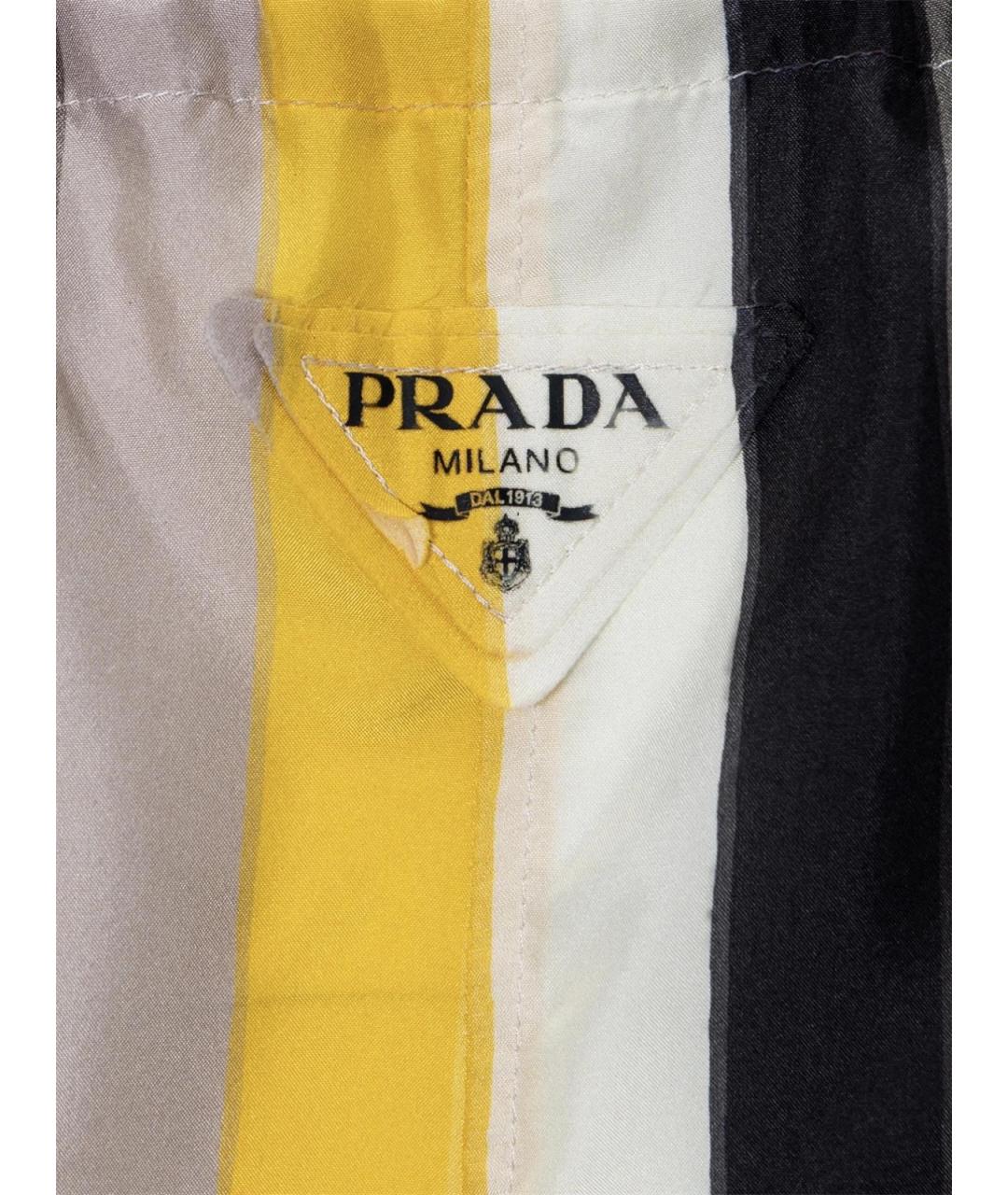 PRADA Белые шелковые шорты, фото 4