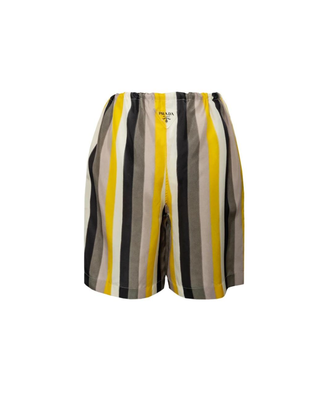 PRADA Белые шелковые шорты, фото 3