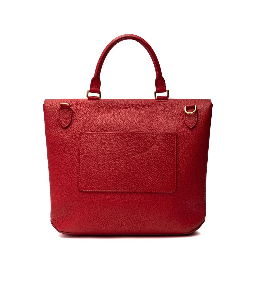 LOUIS VUITTON Красная кожаная сумка с короткими ручками, фото 3